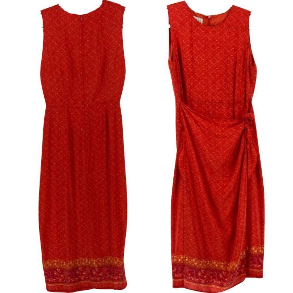 August Hale Gorgeous Silk VINTAGE Wrap Maxi Size 6